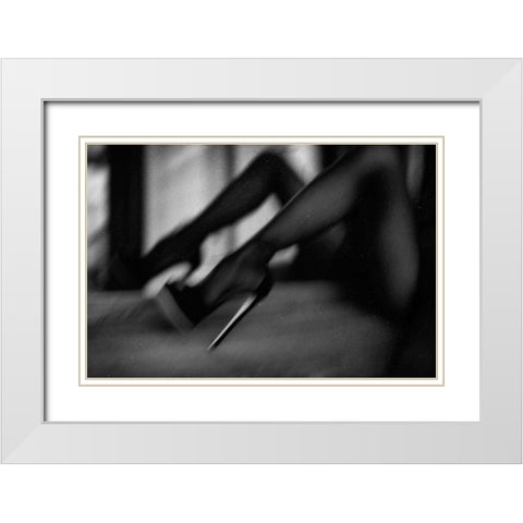 Bona|Sera White Modern Wood Framed Art Print with Double Matting by Schottstaedt, Erik