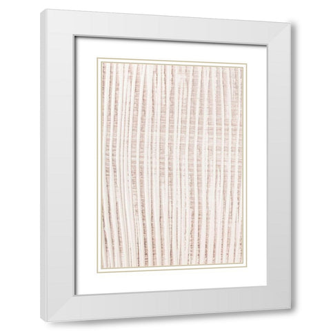 Clay Pattern White Modern Wood Framed Art Print with Double Matting by 1x Studio III