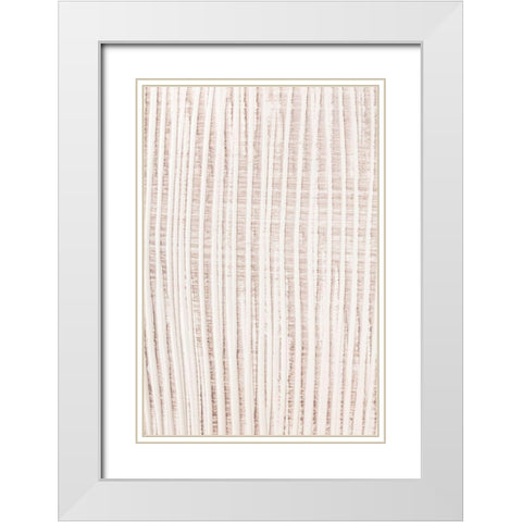 Clay Pattern White Modern Wood Framed Art Print with Double Matting by 1x Studio III