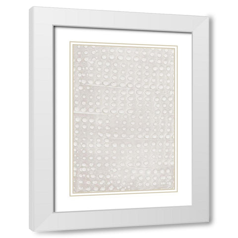 Clay Pattern_2 White Modern Wood Framed Art Print with Double Matting by 1x Studio III