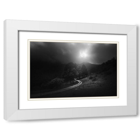 A Fleeting Moment Of Grace White Modern Wood Framed Art Print with Double Matting by Manini, Filippo