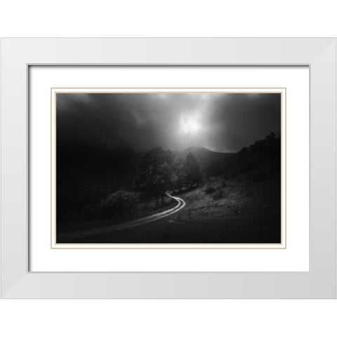 A Fleeting Moment Of Grace White Modern Wood Framed Art Print with Double Matting by Manini, Filippo