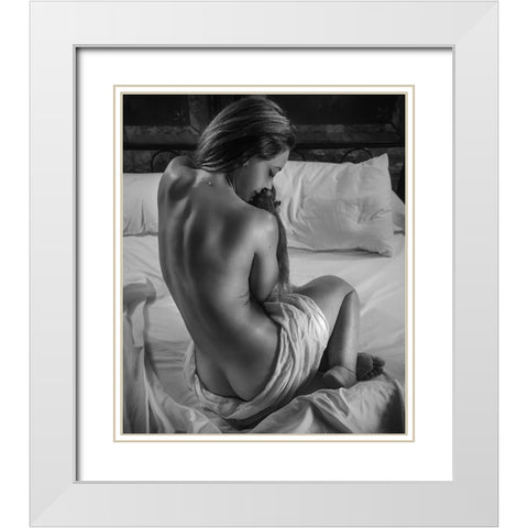 Alluring Devil (Part 6) White Modern Wood Framed Art Print with Double Matting by Lazzarotti, Paolo