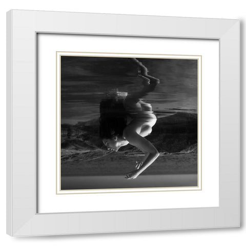 Venus Dancing After Birth (Part 2) White Modern Wood Framed Art Print with Double Matting by Lazzarotti, Paolo