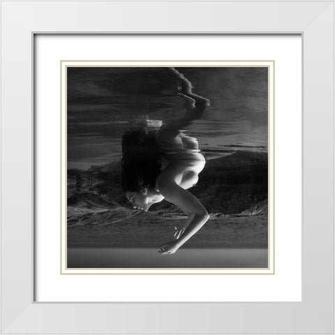 Venus Dancing After Birth (Part 2) White Modern Wood Framed Art Print with Double Matting by Lazzarotti, Paolo