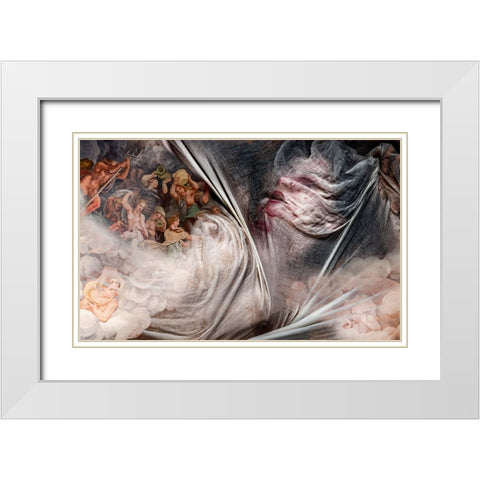 Dreams And Nightmares White Modern Wood Framed Art Print with Double Matting by Dixon, Colin
