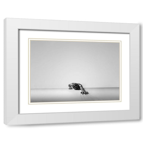 The Pain White Modern Wood Framed Art Print with Double Matting by Alizolghadri93