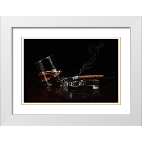 Still Life For Adults White Modern Wood Framed Art Print with Double Matting by Simeonov, Valentin