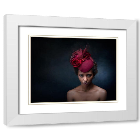 I Will Leave My Hat On White Modern Wood Framed Art Print with Double Matting by Stalmans, Luc