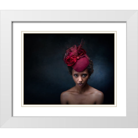 I Will Leave My Hat On White Modern Wood Framed Art Print with Double Matting by Stalmans, Luc