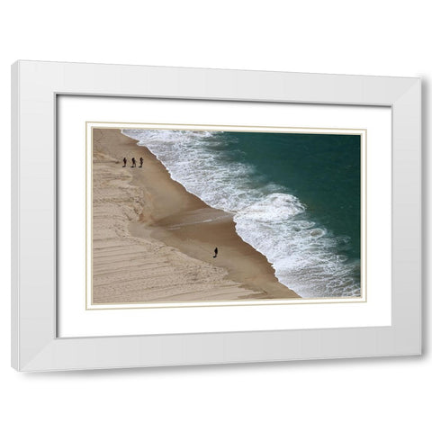 Follow Me White Modern Wood Framed Art Print with Double Matting by Daniel, Isabel