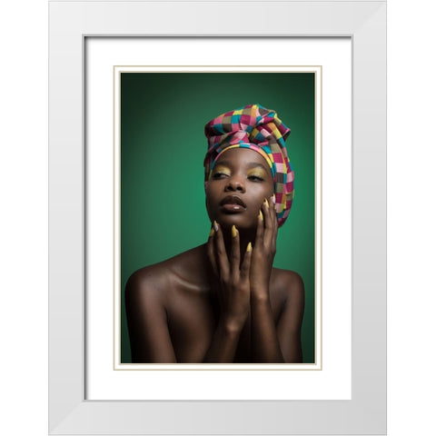 Alicia White Modern Wood Framed Art Print with Double Matting by Kurz, Christian