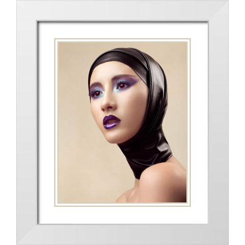 Feng White Modern Wood Framed Art Print with Double Matting by Diaz, Anderson