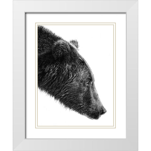 The Salmon Catcher White Modern Wood Framed Art Print with Double Matting by Lee, Anchor