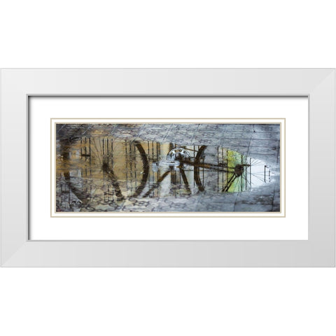 After The Rain White Modern Wood Framed Art Print with Double Matting by Erkmen, Ugur