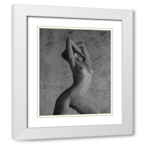 Untitled White Modern Wood Framed Art Print with Double Matting by Pereverzov, Alexander