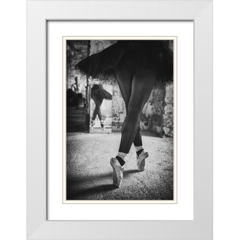legs in a mirrow White Modern Wood Framed Art Print with Double Matting by Schleicher-Schwarz, Roswitha