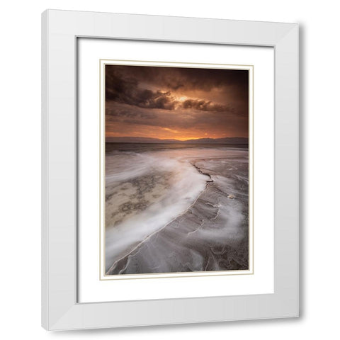 Salt Shelf White Modern Wood Framed Art Print with Double Matting by Ehrlich, Amir