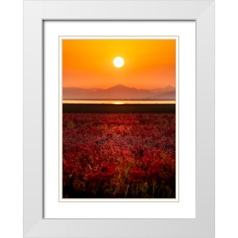 ebcsaaKINSHUa White Modern Wood Framed Art Print with Double Matting by Sono, Hidenori