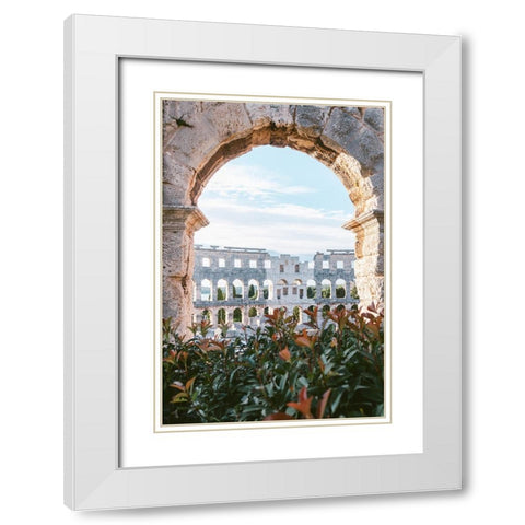 Frame White Modern Wood Framed Art Print with Double Matting by Cotuna, Lilla