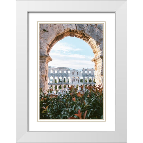 Frame White Modern Wood Framed Art Print with Double Matting by Cotuna, Lilla