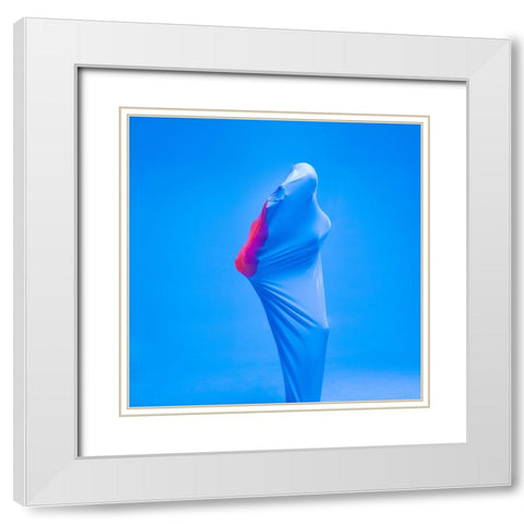 Voice. Violin. White Modern Wood Framed Art Print with Double Matting by Borovskikh, Denis