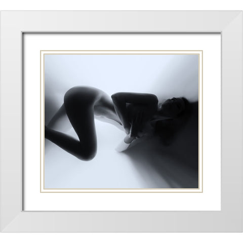 Nesting Lives White Modern Wood Framed Art Print with Double Matting by Borovskikh, Denis