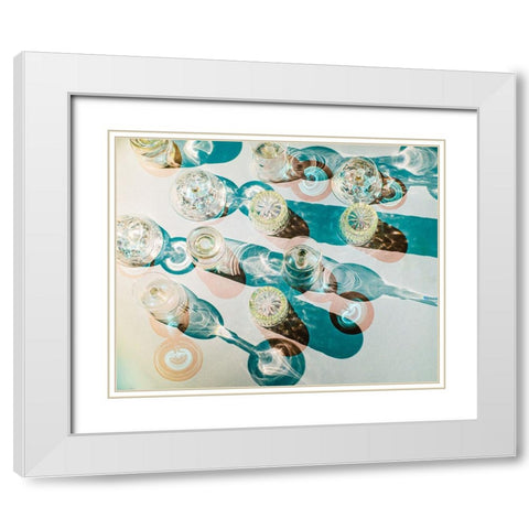 Fragile shapes White Modern Wood Framed Art Print with Double Matting by Valentina Patrascoiu, Monica