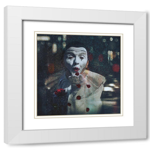 Despite the bad weather .. White Modern Wood Framed Art Print with Double Matting by Simongulashvili, Natalia