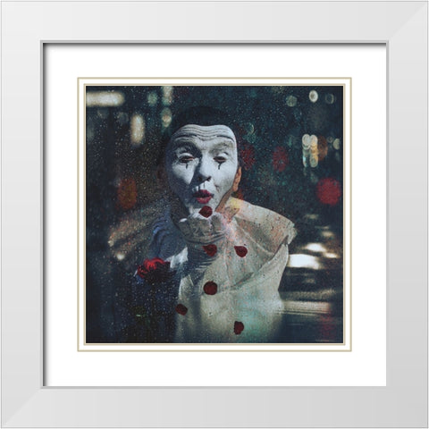 Despite the bad weather .. White Modern Wood Framed Art Print with Double Matting by Simongulashvili, Natalia