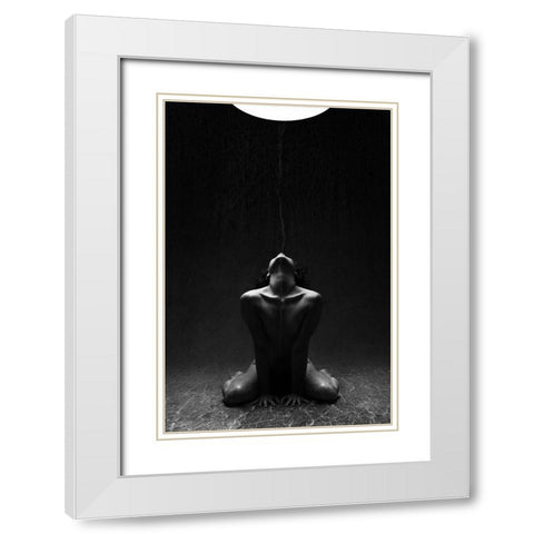 Struck White Modern Wood Framed Art Print with Double Matting by Benvenuti, Laura