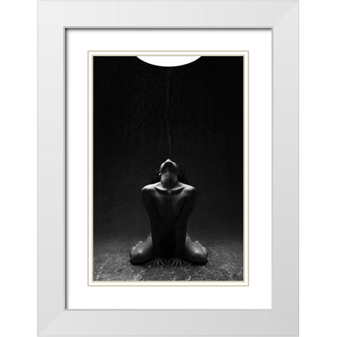 Struck White Modern Wood Framed Art Print with Double Matting by Benvenuti, Laura