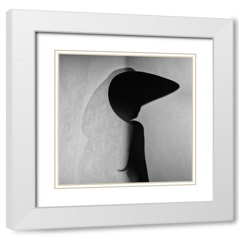 Chinese paper theater White Modern Wood Framed Art Print with Double Matting by Patrascan, Gabriela