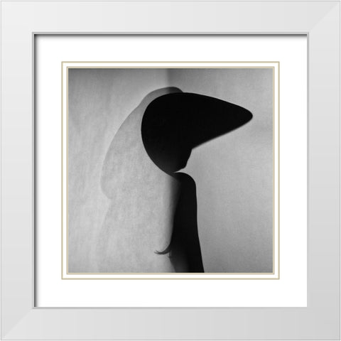 Chinese paper theater White Modern Wood Framed Art Print with Double Matting by Patrascan, Gabriela