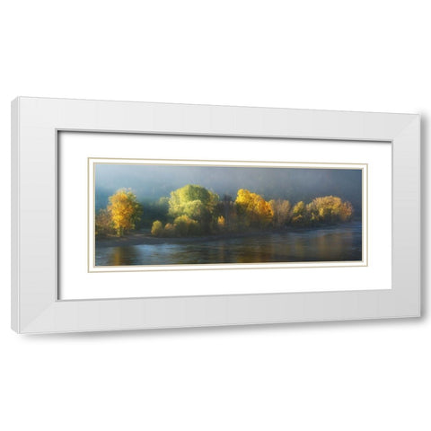 Side Of Light White Modern Wood Framed Art Print with Double Matting by Jochen, Burger