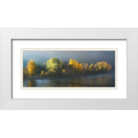 Side Of Light White Modern Wood Framed Art Print with Double Matting by Jochen, Burger