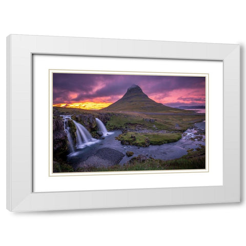 Icelandic Classic White Modern Wood Framed Art Print with Double Matting by Isermann, Oliver