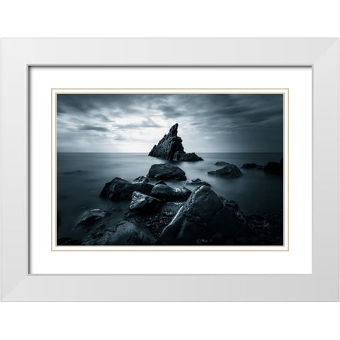 Life on earth ? White Modern Wood Framed Art Print with Double Matting by Giani, Cristiano