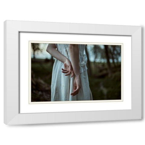 The Sense Of Nothing White Modern Wood Framed Art Print with Double Matting by Paula Pereira, Ana
