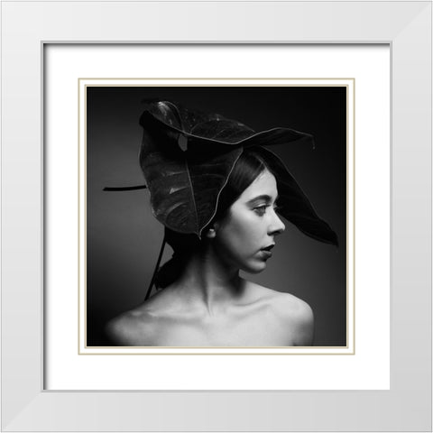 PA White Modern Wood Framed Art Print with Double Matting by Shiki, Shizuo