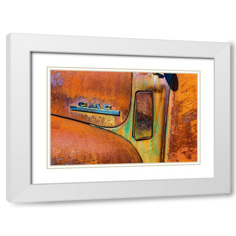1950 Gmc Truck 195 White Modern Wood Framed Art Print with Double Matting by Beavis, Andrew