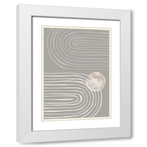 Arch_dark_001-01 White Modern Wood Framed Art Print with Double Matting by 1x Studio II