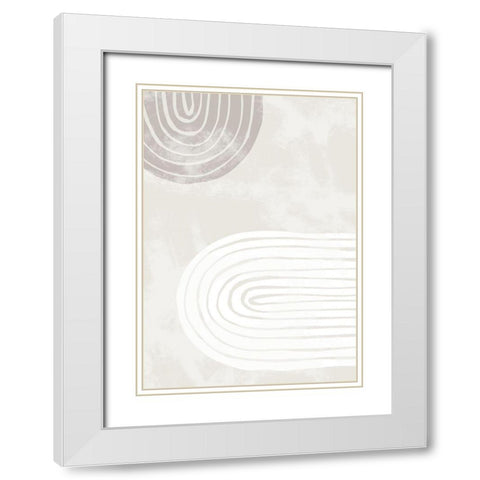 arch_two_thick_002 White Modern Wood Framed Art Print with Double Matting by 1x Studio II