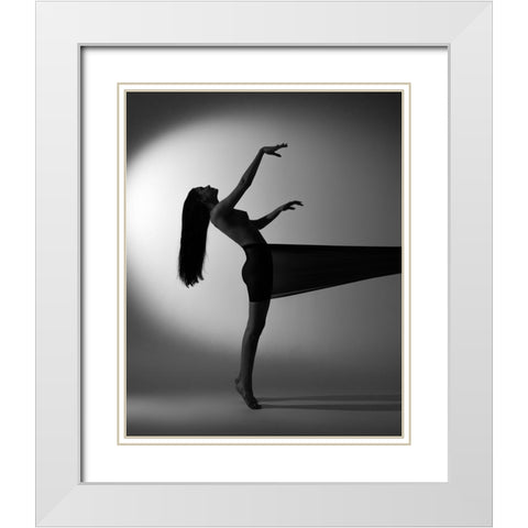 Untitled White Modern Wood Framed Art Print with Double Matting by Trishchenkov, Mikhail