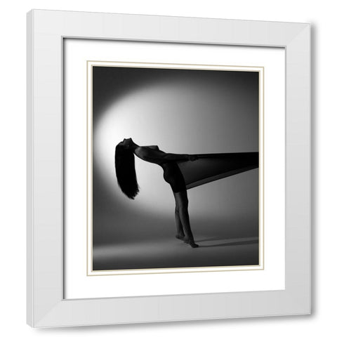 Untitled White Modern Wood Framed Art Print with Double Matting by Trishchenkov, Mikhail