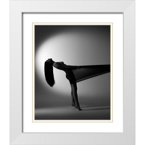 Untitled White Modern Wood Framed Art Print with Double Matting by Trishchenkov, Mikhail
