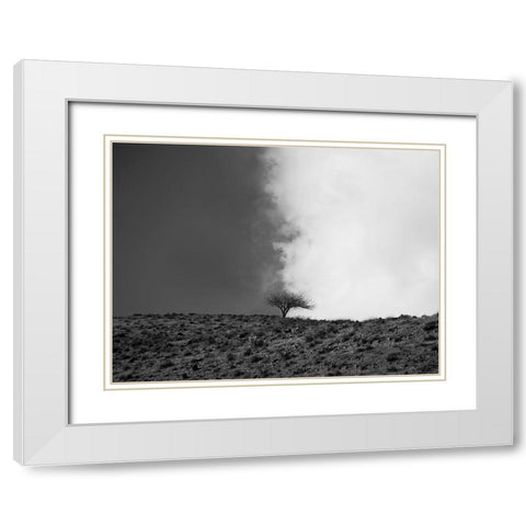 The sky is mine White Modern Wood Framed Art Print with Double Matting by Noori, Saba