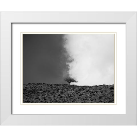 The sky is mine White Modern Wood Framed Art Print with Double Matting by Noori, Saba