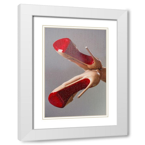 PASSION II White Modern Wood Framed Art Print with Double Matting by Schottstaedt, Erik