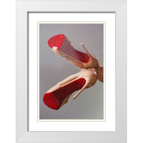 PASSION II White Modern Wood Framed Art Print with Double Matting by Schottstaedt, Erik